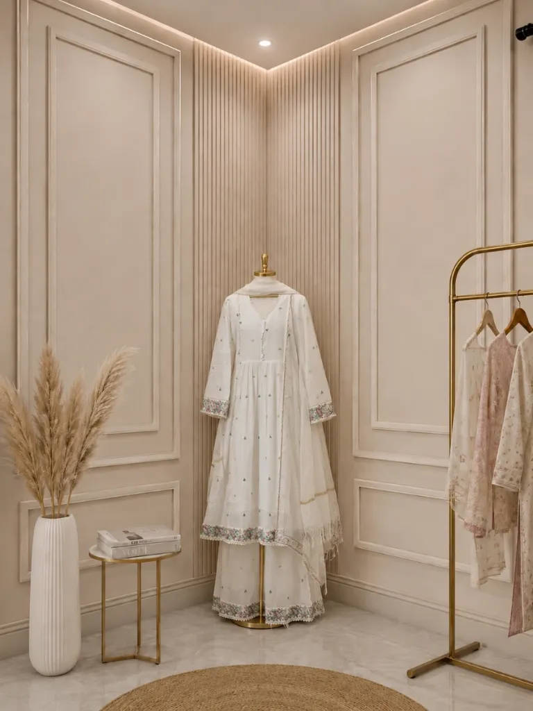 SAFIRA 1001 | Premium Mul Cotton Embroidered Suit Set
